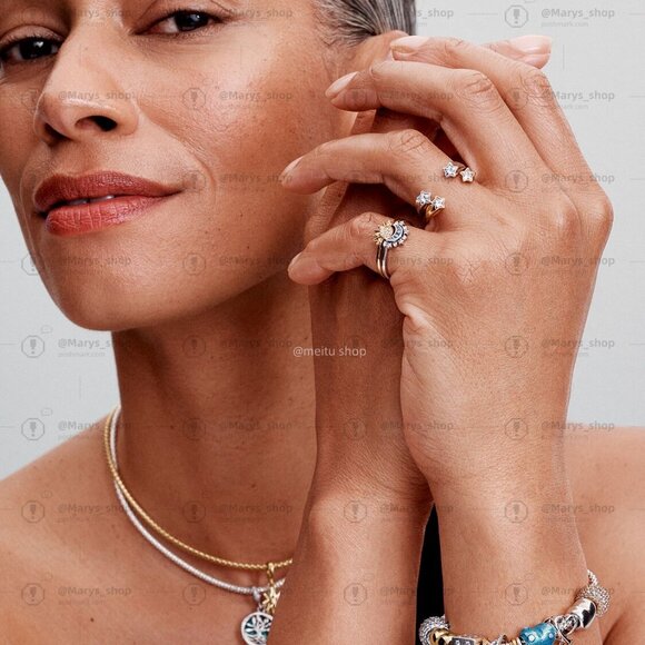 Pandora Splittable Sun & Moon Dangle Charm - Picture 6 of 6